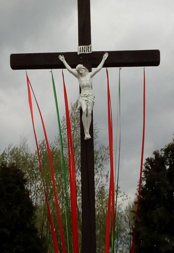 przydrożny krzyż w Barcikowicach