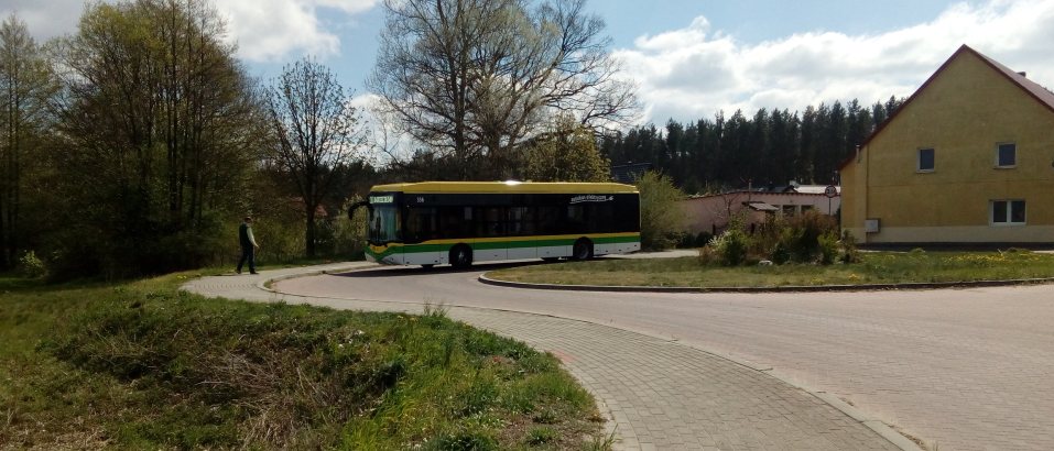 autobus elektryczny MZK Zielona Gora w barcikowicach