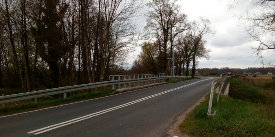 planowana kładka i chodnik w Barcikowicach