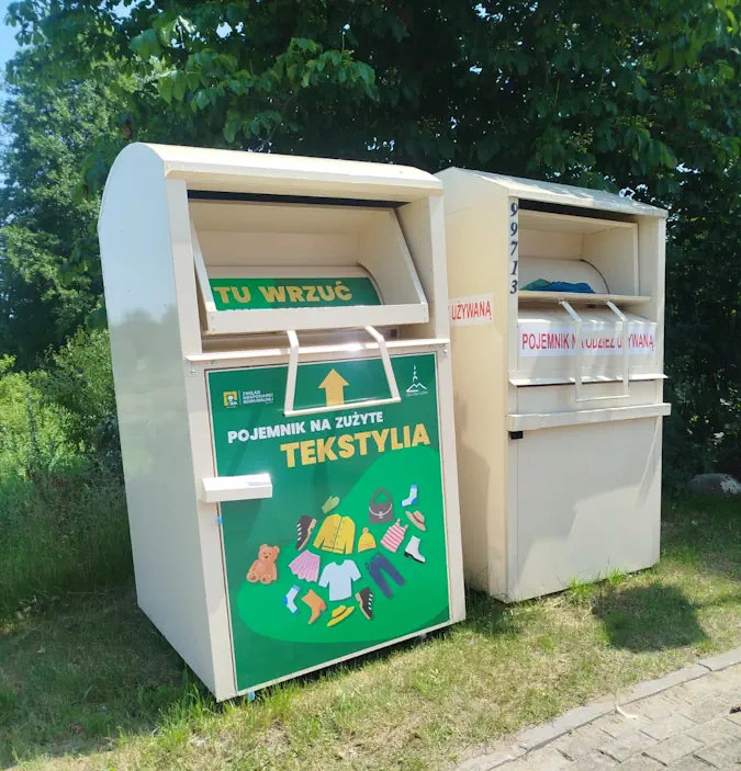 Pojemniki na zużyte tekstylia w Zielonej Górze-Barcikowicach